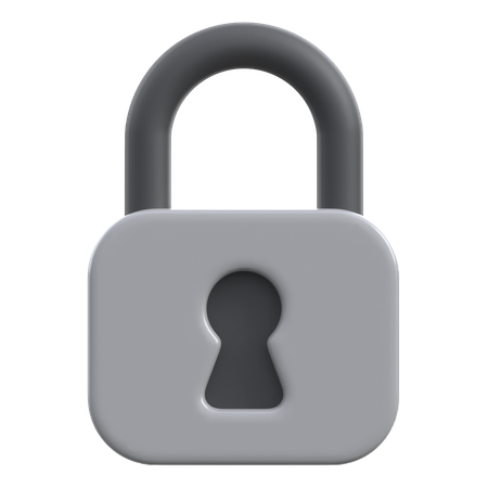 A closed padlock